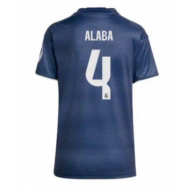 Billiga Real Madrid David Alaba #4 Borta fotbollskläder Dam 2025-26 Kortärmad Billiga Real Madrid David Alaba #4 Borta fotbollskläder Dam 2025-26 Kortärmad